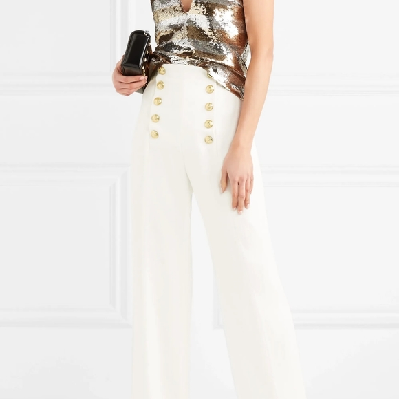 NWT Alberta Feretti trousers with golden buttons - Picture 3 of 5